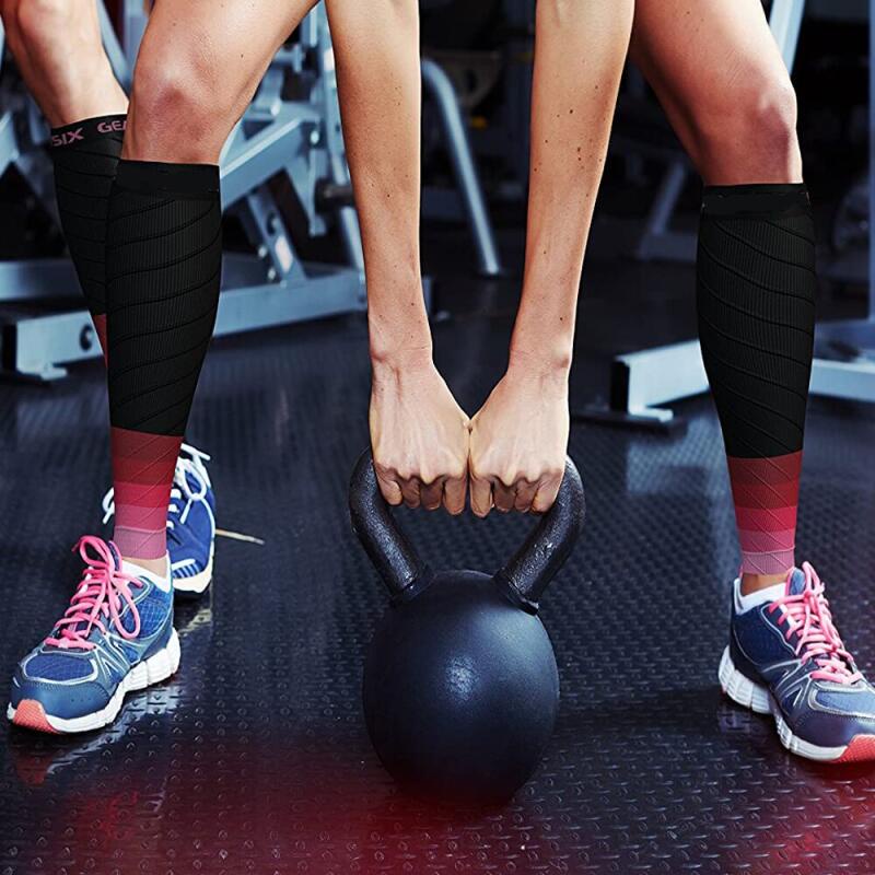 1 Cặp Vớ Nén Bắp Chân 20-30mmHg Lấp Lánh Thời Trang Cho Nam Và Nữ