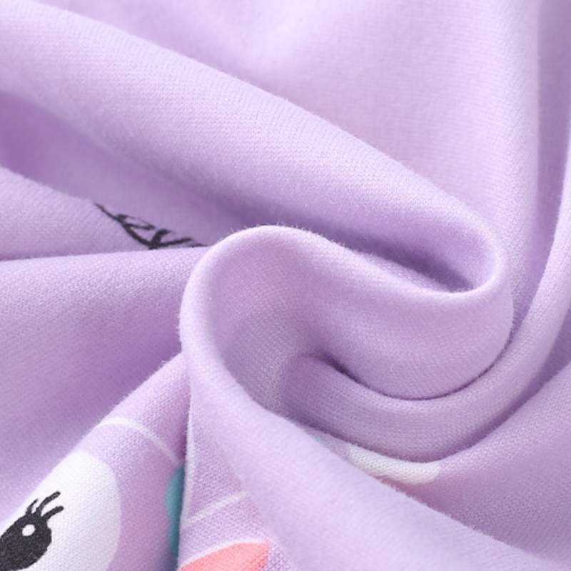 Bộ Đồ Ngủ Áo Thun Tay Ngắn In Hoạt Hình Kuromi Dễ Thương Thời Trang Mùa Hè Pijama Cho Bé Gái