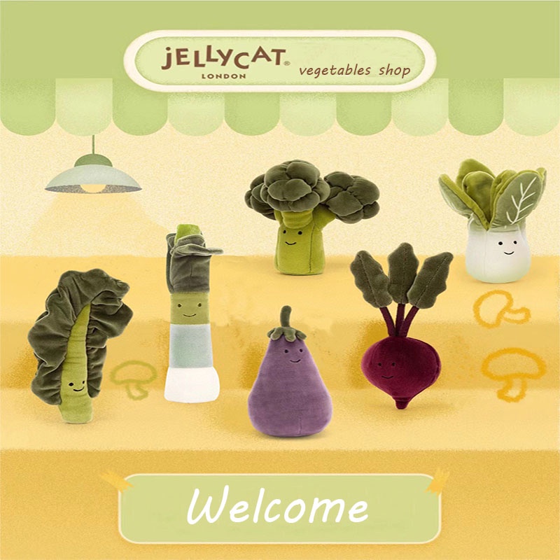 Jellycat Plush Veggies Cabbage, Chives, Broccoli, và nhiều hơn cho Fun And Playtime!