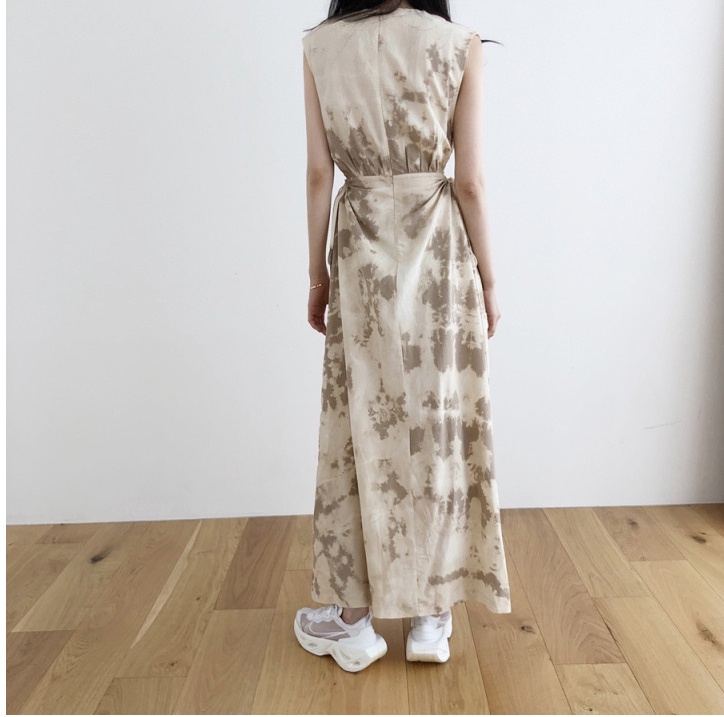 Đầm Sát Nách Lưng Vừa Thiết Kế Dây Rút Không Eo 62851