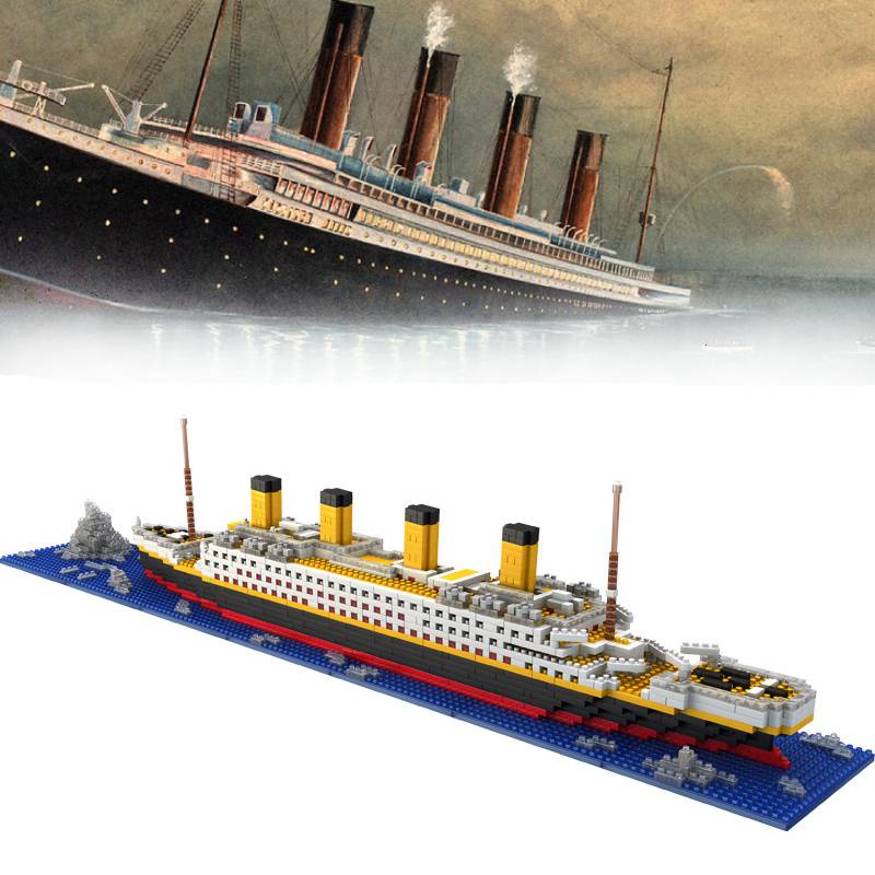 Bộ Đồ Chơi Lắp Ráp Tàu Titanic Bằng Nhựa Cho Bé