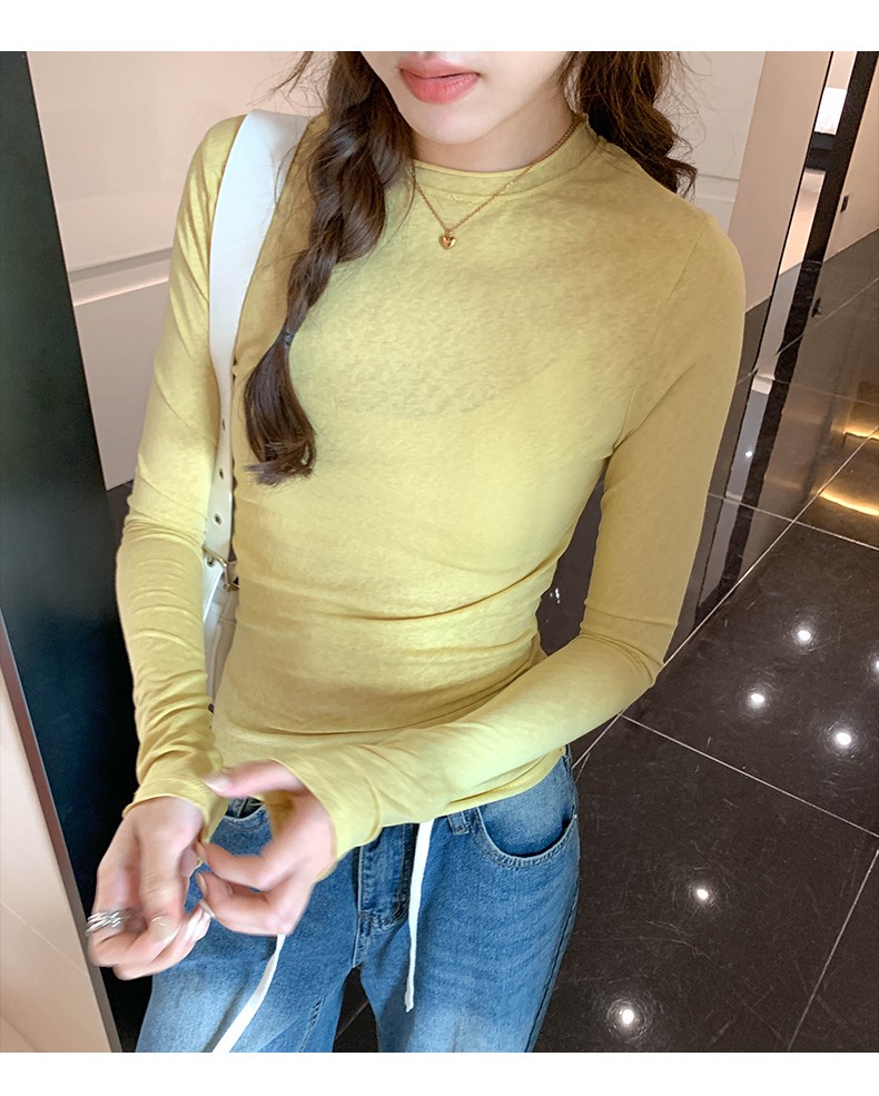 66152 lightweight thoải mái long-sleeved t-shirt sunscreen top