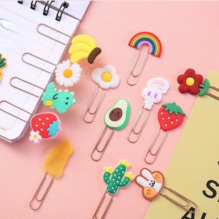 1 Kẹp Đánh Dấu Trang Sách Hình Hoa Cầu Vồng
