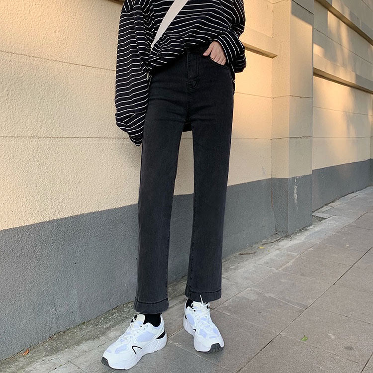 Quần Jean Đen Thẳng Co Giãn 38679