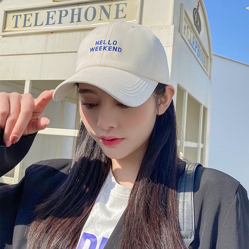 Mũ Lưỡi Trai Cotton Mềm Thoáng Khí Thêu Chữ Phong Cách Thể Thao Thời Trang Mùa Hè Cho Nam Và Nữ