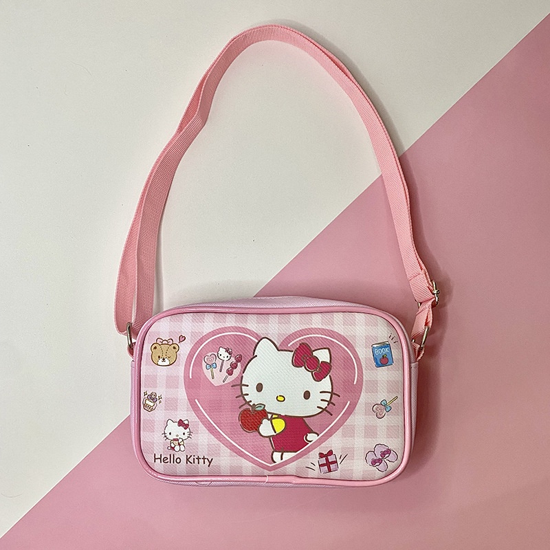 Túi Da Đeo Chéo Kuromi Hình Vuông Nhỏ Đựng Điện Thoại Đa Năng Thời Trang Phong Cách Hàn Quốc Cho Nữ