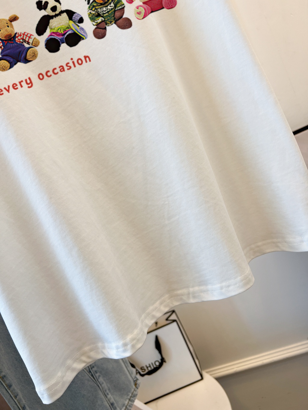 Áo Thun Cotton Dáng Rộng Ngắn Tay In Hình Phong Cách Hàn Quốc Thời Trang Mùa Hè 64505