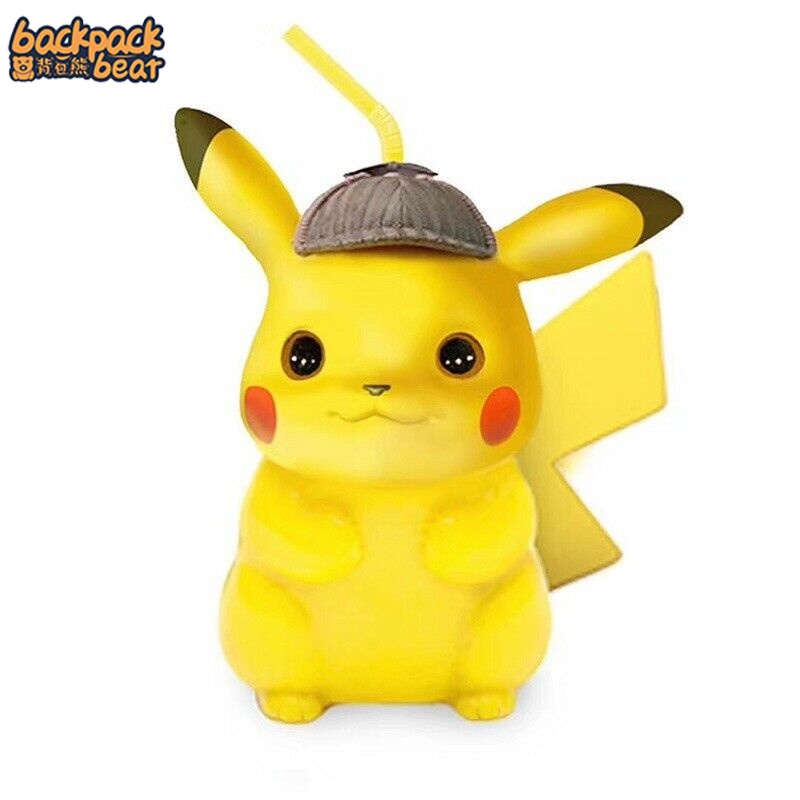 Backpack Bear Bình Nước Thể Thao Bằng Nhựa Hình Pikachu Dễ Thương Dung Tích 650ml