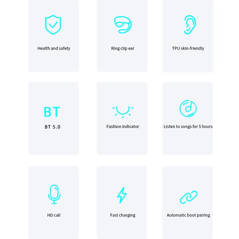 Tai Nghe Nhét Tai Bluetooth 5.0 Không Dây Có Micro Âm Thanh Stereo Sống Động