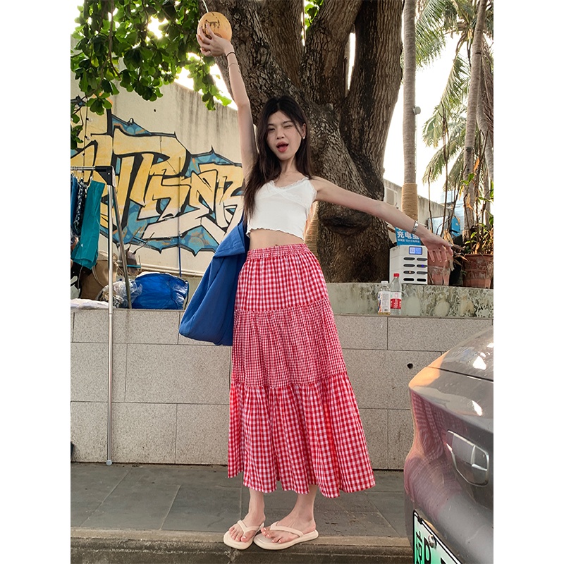 63512 Váy Kẻ Sọc Lưng Thun Mùa Hè