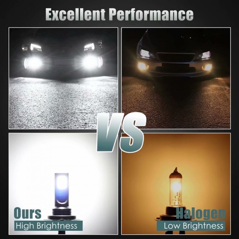 2 cái h4 h7 đèn pha led ô tô h11 h8 h9 h16jp h1 h3 bóng đèn pha 9005 9006 tự lái 6500k 12v 24v