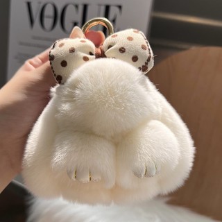 Móc Khóa Thỏ Lông Xù Đáng Yêu