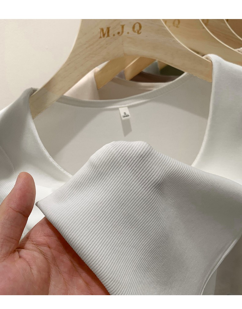 Áo Tay Ngắn Cổ Vuông Mỏng Vừa Vặn Phong Cách Mới 62888