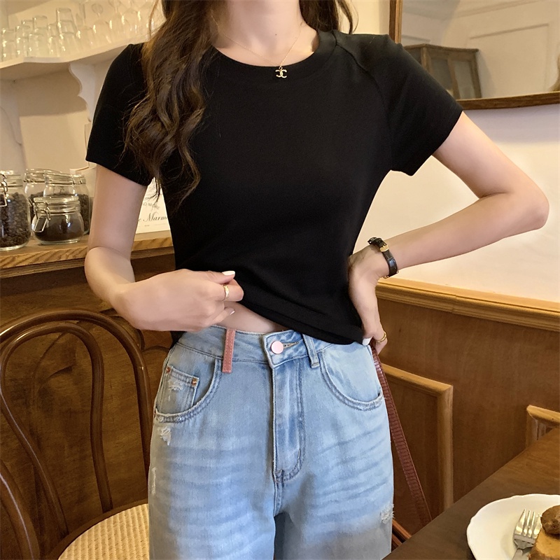 Áo Thun Tay Ngắn Thiết Kế Khoét Lưng Thời Trang Mùa Hè 65833