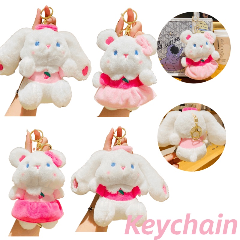 Móc Khóa Thỏ Bông Xinh Xắn Dễ Thương