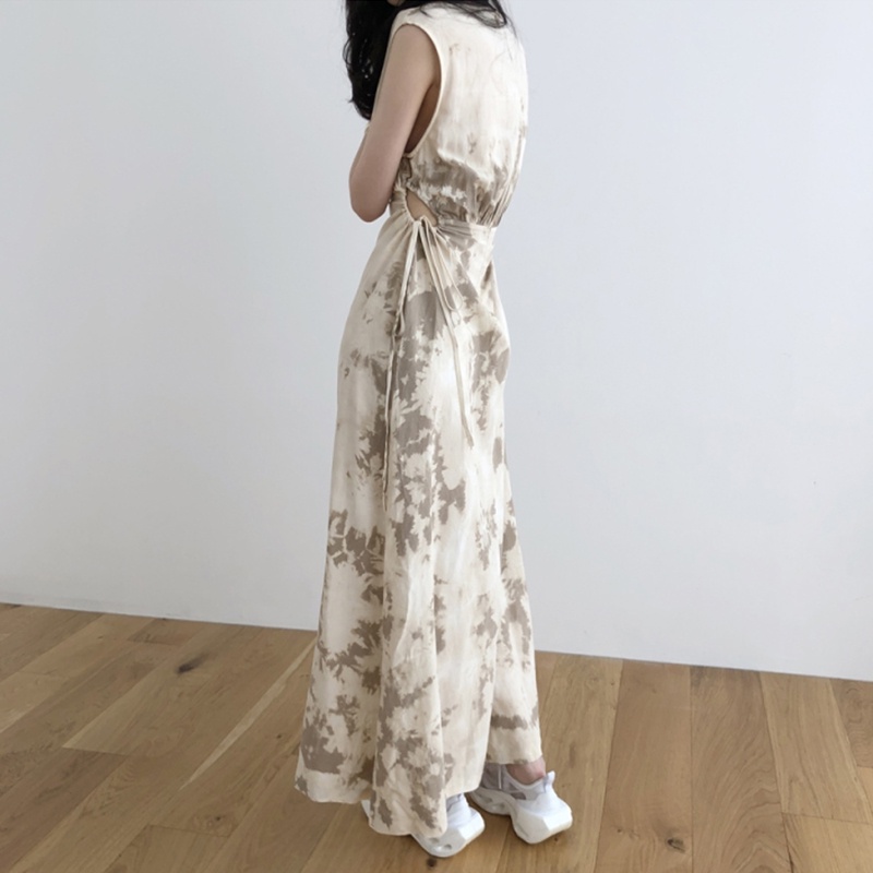 Đầm Sát Nách Lưng Vừa Thiết Kế Dây Rút Không Eo 62851