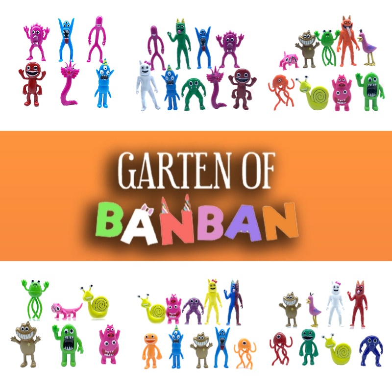 Bộ Mô Hình Búp Bê Garten of Banban Kèm Nhãn Dán Độc Đáo Trang Trí Thủ Công Cho Bé