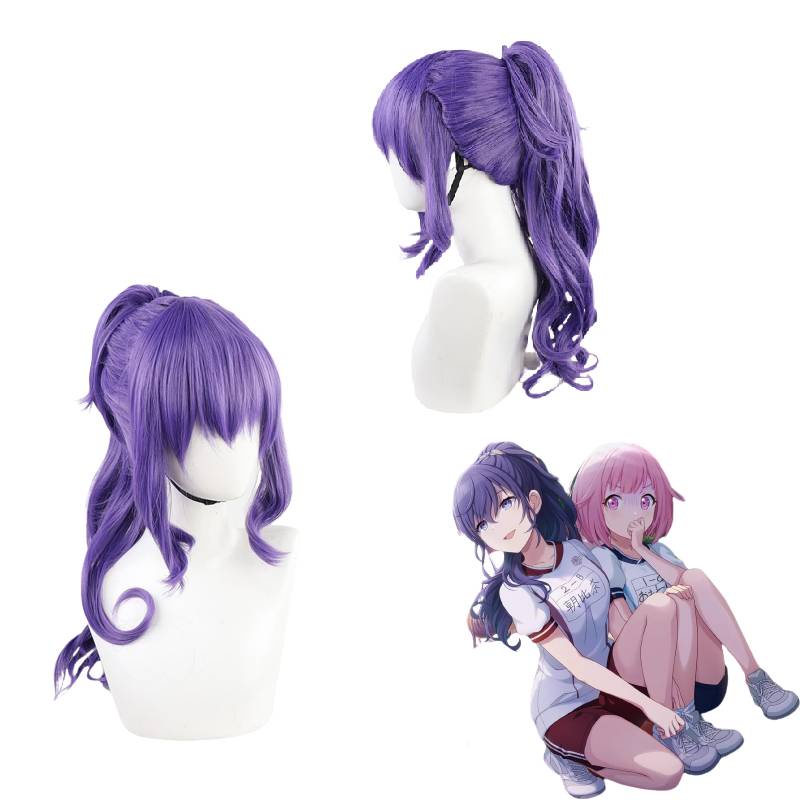 Bộ Tóc Giả Dài Màu Tím Dùng Hóa Trang Nhân Vật Anime Hatsune Miku