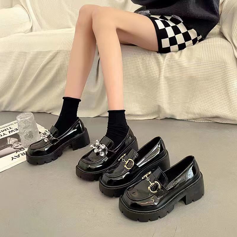 HHH  Giày Mary Jane Lolita đế cao 6cm Giày Búp Bê Đế da mềm đế êm thời trang 2023NEW Cho Nữ Korean Style Trendy Thanh lịch Stylish B20G068 37Z230910