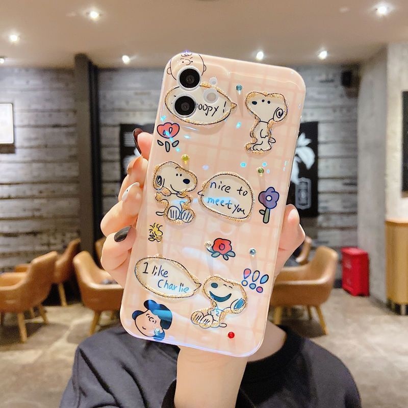 Ốp Điện Thoại Họa Tiết Chó Snoopy Cho IPhone 12 13 14 11 Pro Max X Xs Max Xr Fgdrf