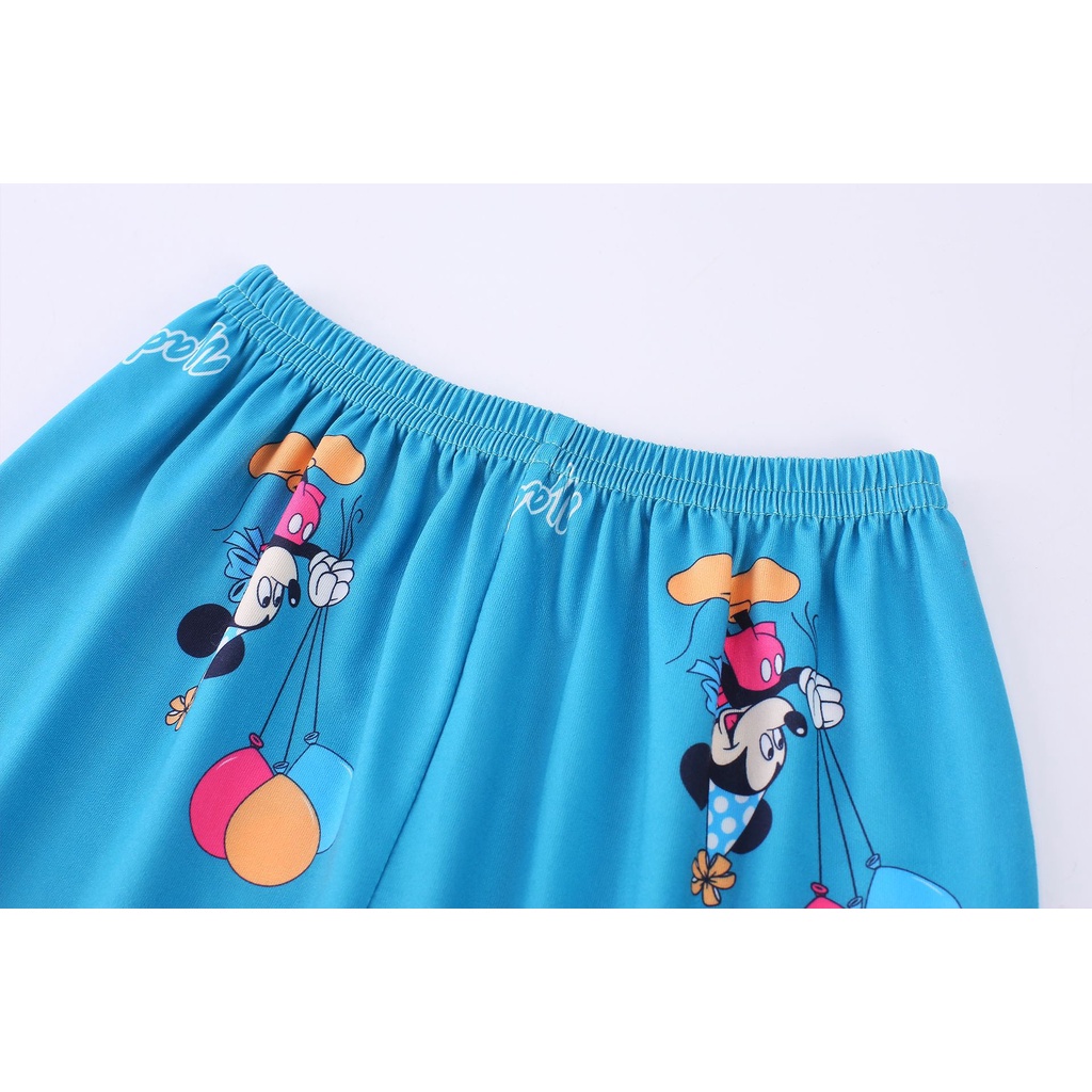 Bộ Đồ Ngủ Gấu Dâu Lotso Pijama Cho Bé Ngắn Tay In Hoạt Hình Hello Kitty Sanrio Kuromi Thời Trang Mùa Hè