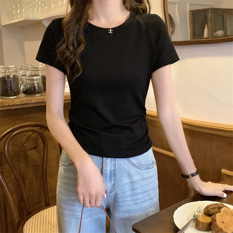 Áo Thun Tay Ngắn Thiết Kế Khoét Lưng Thời Trang Mùa Hè 65833