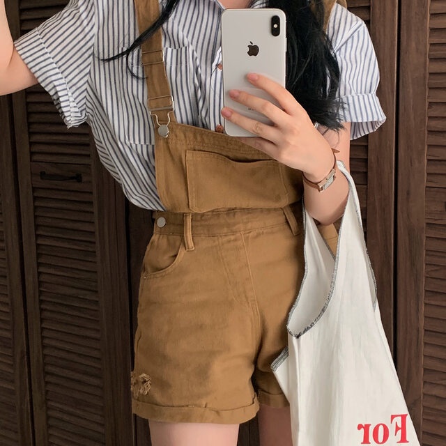 Áo Sơ Mi Kẻ Sọc Ngắn Tay Dáng Rộng Thời Trang Mùa Hè Dành Cho Nữ 66308