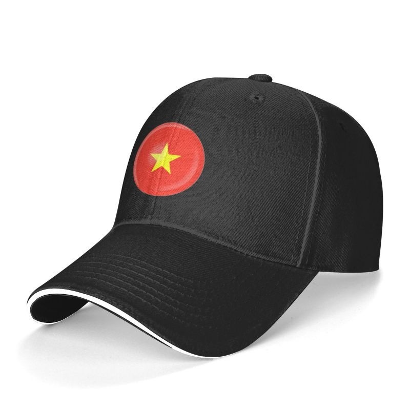 Mũ Lưỡi Trai Thêu Hình Cờ Việt Nam Thời Trang