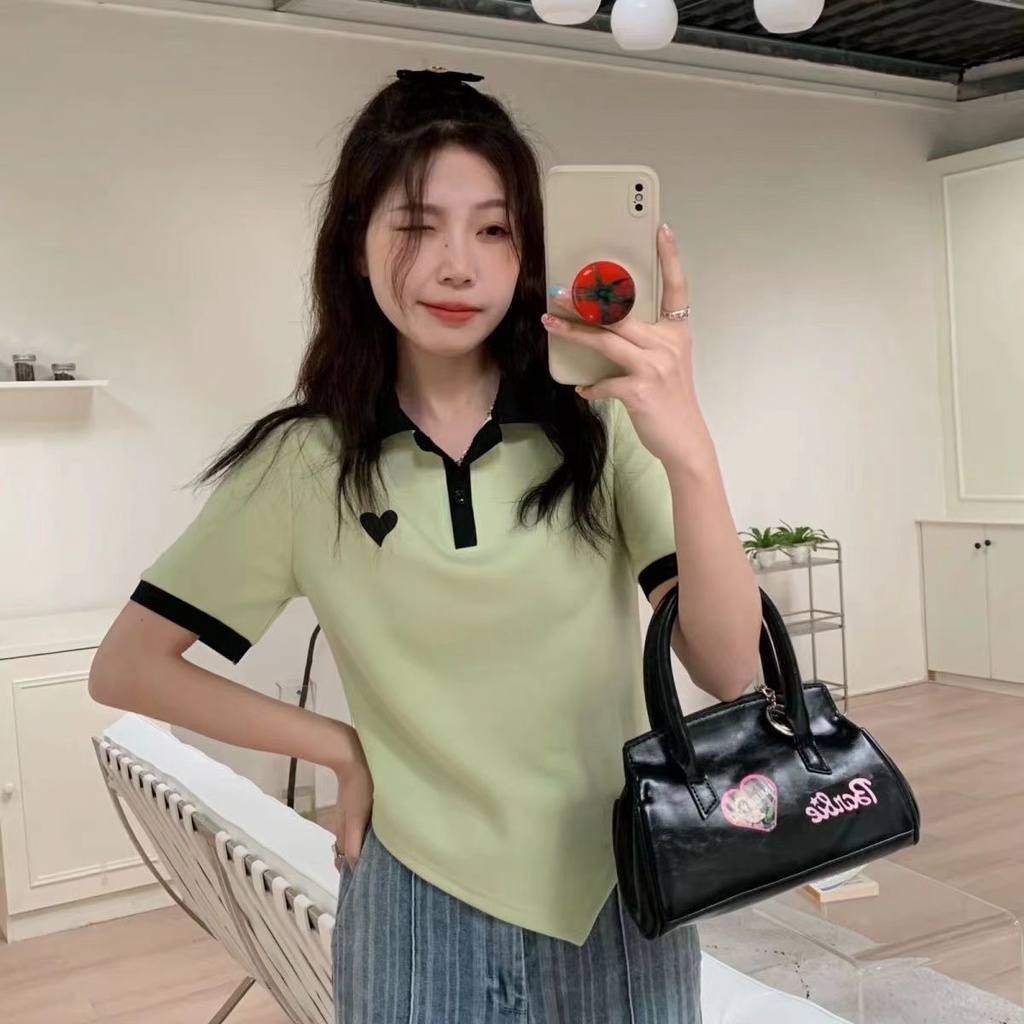 Myaistyle áo croptop áo croptop nữ Thiết kế ít người cao eo slim hottie ngắn áo khoác 2023 NEW JUN0211