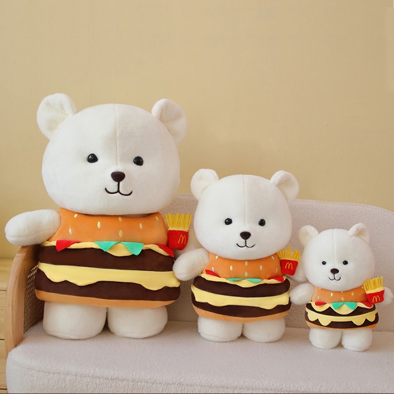 Gối Nhồi Bông Hình Hamburger Cho Bé Gái
