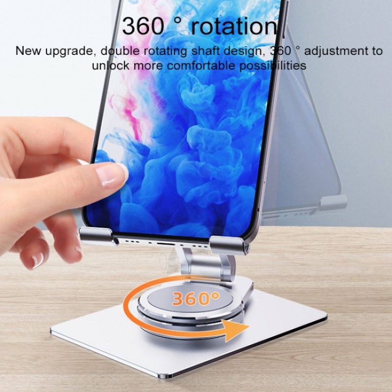 Tàu Chiến 24h-360 24h Chất Lượng Cao° Giá Đỡ Điện Thoại Bằng Nhôm Có Thể Xoay Tiện Dụng
