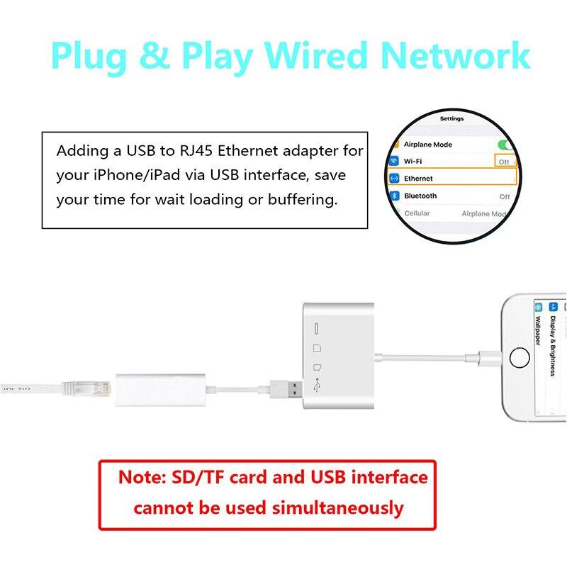 Đầu Đọc Thẻ Nhớ OTG 4 Trong 1 Cho iPhone 14 13 12 X