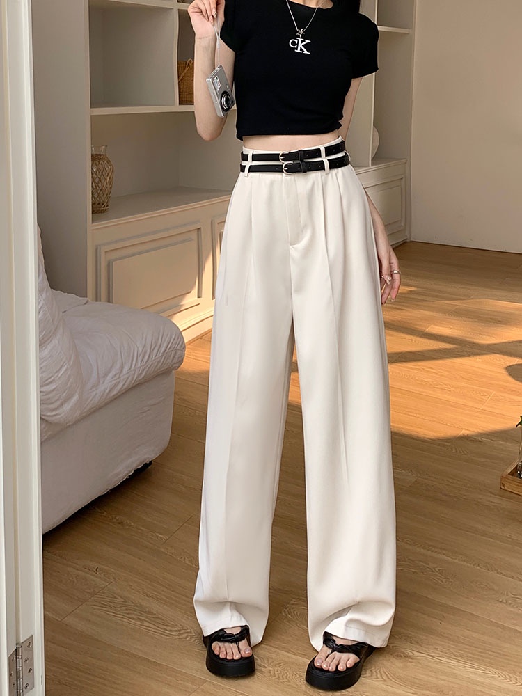 Quần Dài Lưng Cao Dáng Rộng Phong Cách Thời Trang Xuân Hè Mới 62095