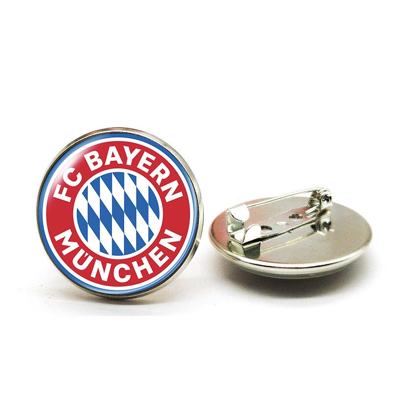 Ghim Cài Áo Hình Câu Lạc Bộ Bóng Đá mini barcelona chelsea psg Julietus Tròn Mềm Mại