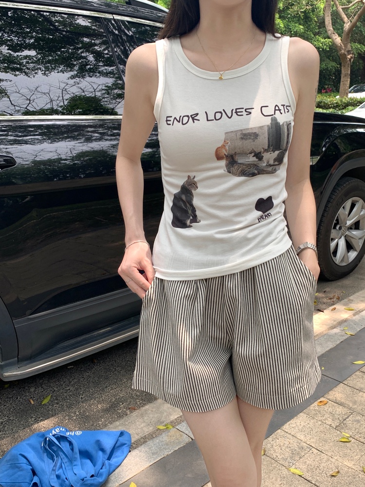 63514 Quần Short Nữ Lưng Thun Mùa Hè Giản Dị