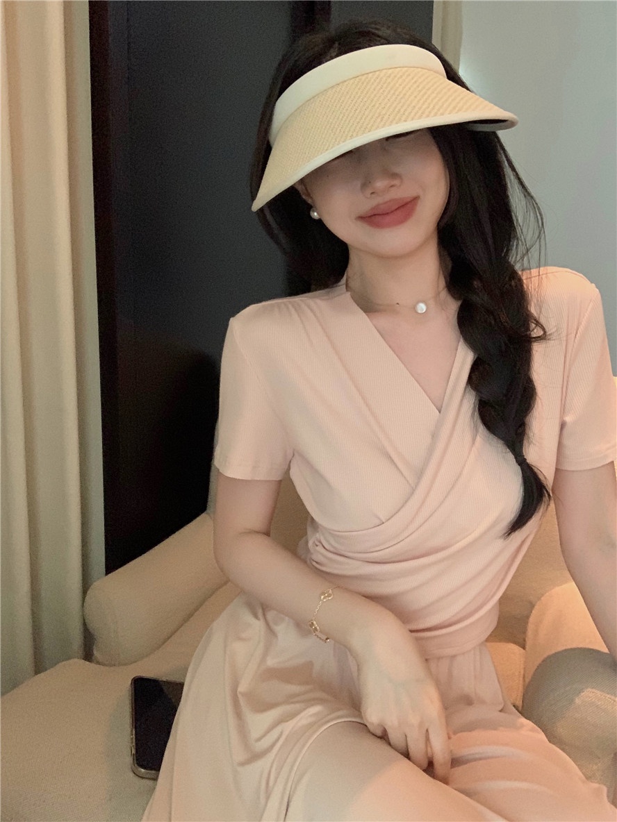 Áo Dệt Kim Mùa Hè 64624 / Váy Lưng Thun