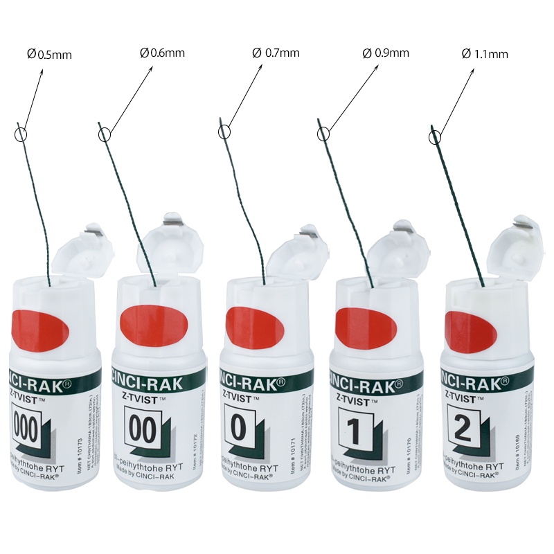 Cuộn Chỉ Nha Khoa 5 Kích Cỡ 0 00 000 1 2