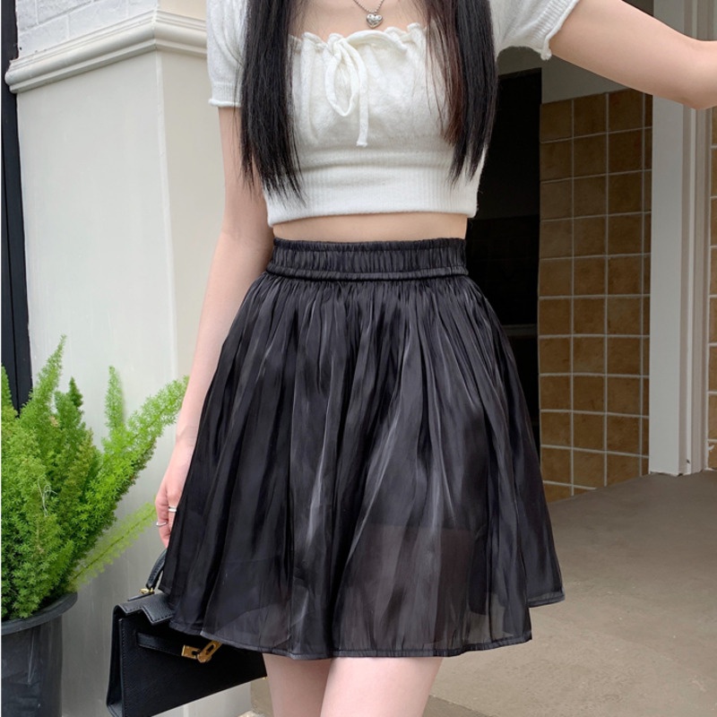 Chân Váy Chữ A Xếp Li Phong Cách Hàn Quốc