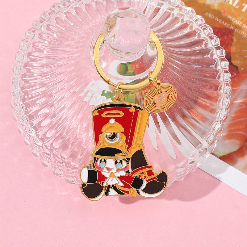 Honkai Móc Khóa Hợp Kim Kẽm Hình Ngôi Sao / Đường Ray Xe Lửa pom