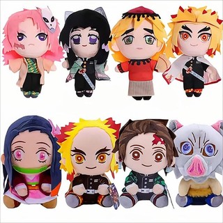 Búp Bê Nhồi Bông Hình Nhân Vật Kimetsu No Yaiba Kamado Tanjirou Tomioka Giyuu Agatsuma Zenitsu Douma Sabito 20cm