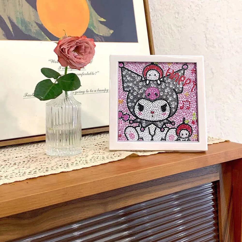 Bộ Tranh Đính Đá Tự Làm 18 * 18cm Hình Sanrio Cinnamoroll Kuromi