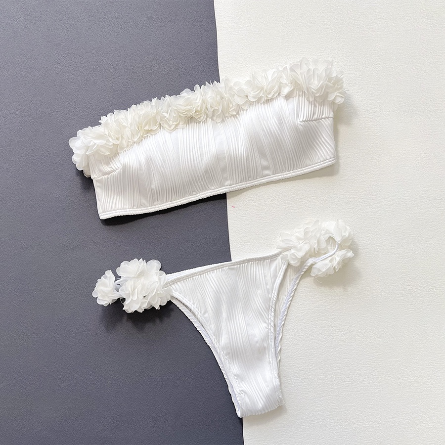 Bộ Đồ Bơi Một Mảnh Màu Trắng Họa Tiết Hoa Quyến Rũ Dễ Thương Cho Nữ