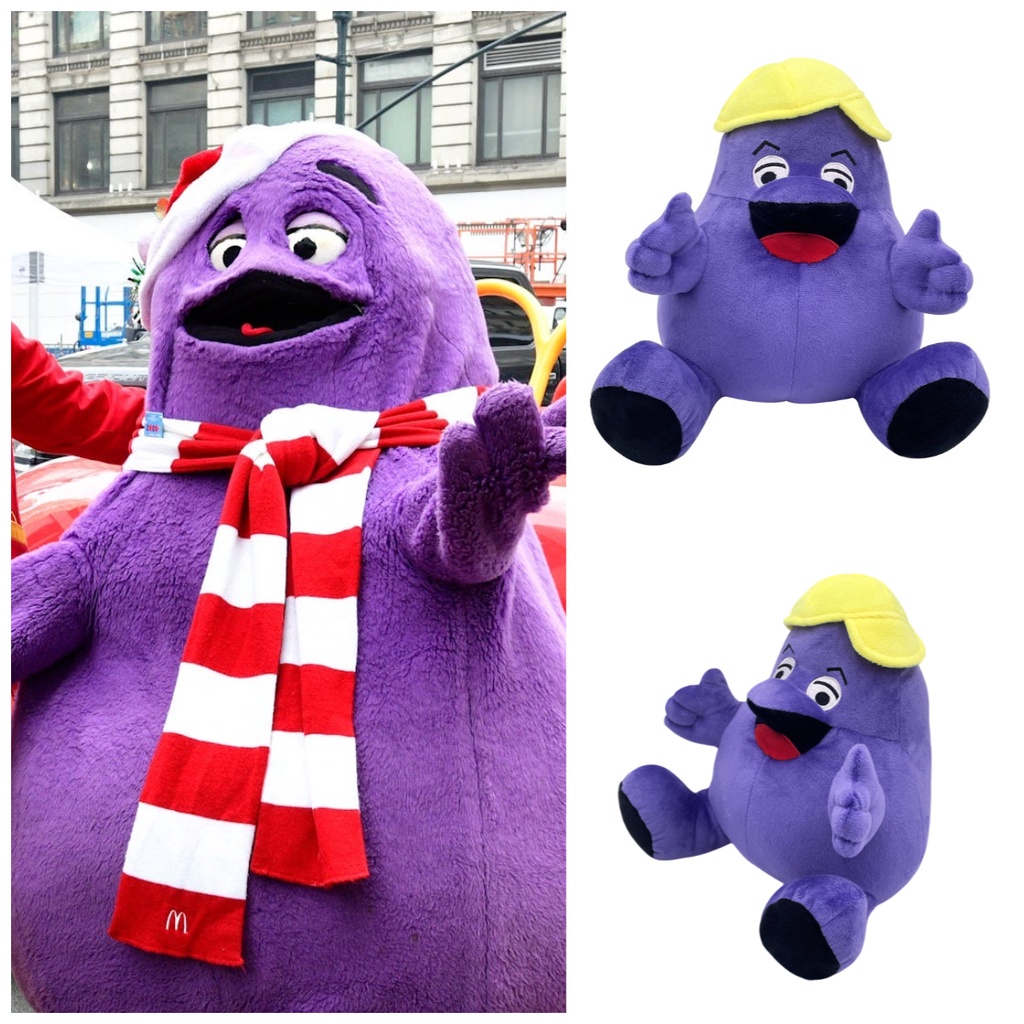 Grimace Đồ chơi nhồi bông Hình Động Vật Đáng Yêu Cho Bé