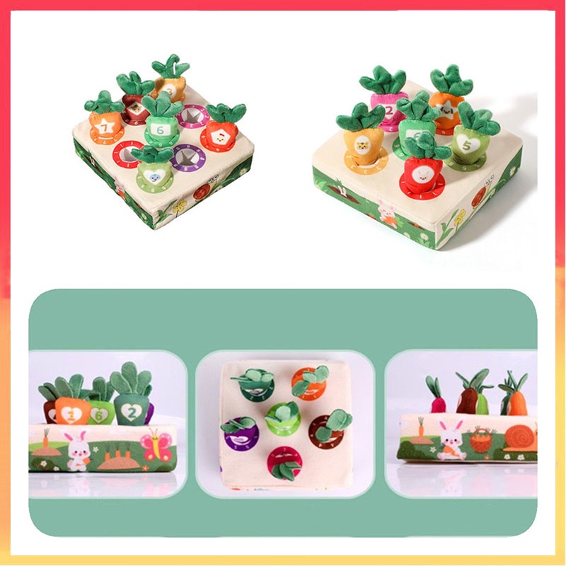 Búp Bê Nhồi Bông Hình Củ Cà Rốt Đáng Yêu Cho Bé