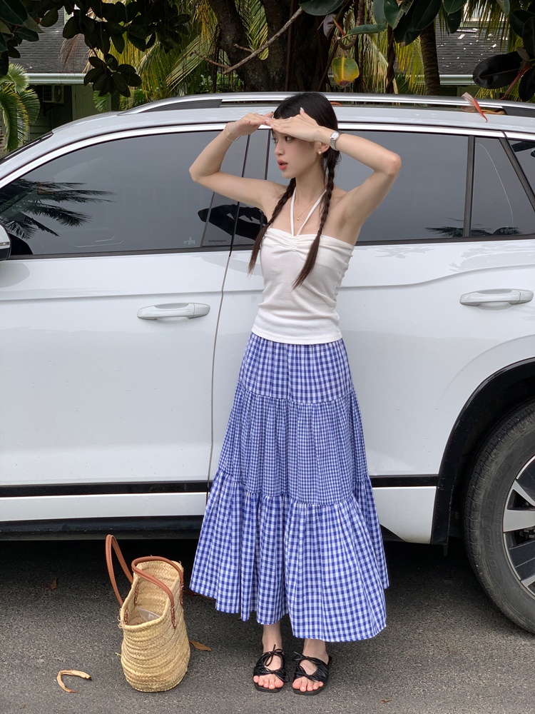 63512 Váy Kẻ Sọc Lưng Thun Mùa Hè