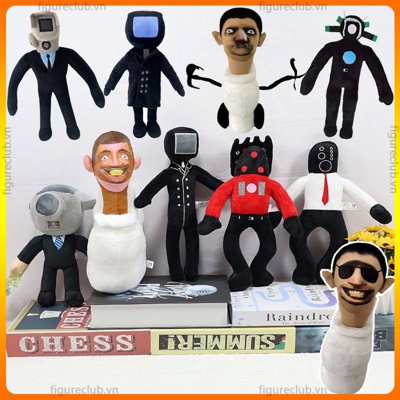 Skibidi Búp Bê Nhồi Bông Hình Người Đàn Ông Hoạt Hình