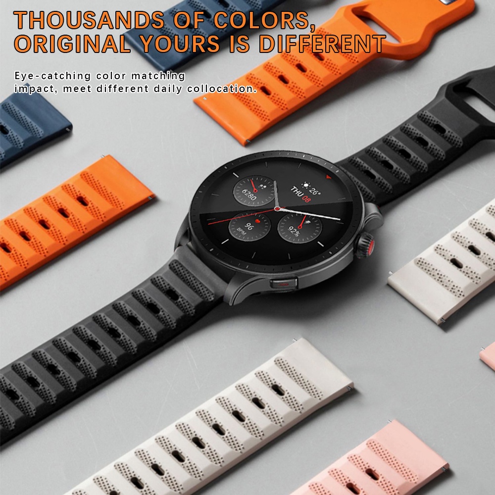 Dây Đeo Silicone Mềm Thay Thế Cho Đồng Hồ Garmin Venu Sq 2 SQ2 Music