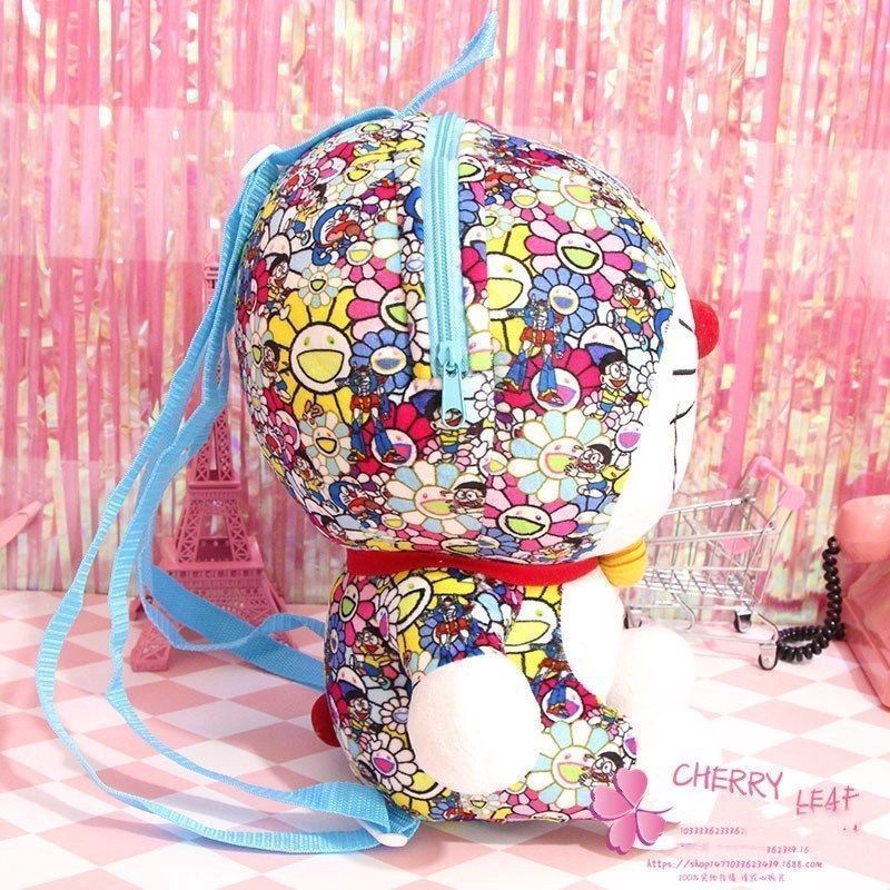 Uniqlo Ba Lô Đeo Vai Hình DORAEMON Nhồi Bông Thời Trang 2018 X Takashi Murakami