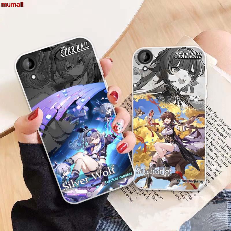For htc desire u11 x9 10 pro evo honkai star rail phone case silverwolf pattern05 ốp lưng điện thoại silicon mềm