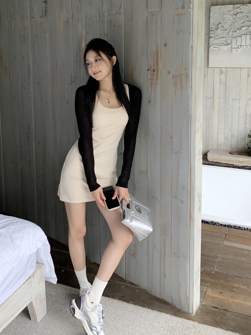 Đầm Ngắn Không Tay Hở Lưng Có Đệm Ngực Thời Trang 65019 Dành Cho Nữ